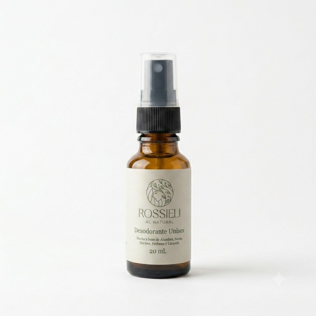 Desodorante Original de Rossieli Al Natural, presentación 20 ml