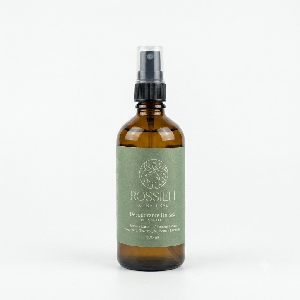Desodorante Piel Sensible de Rossieli Al Natural, presentación 100 ml